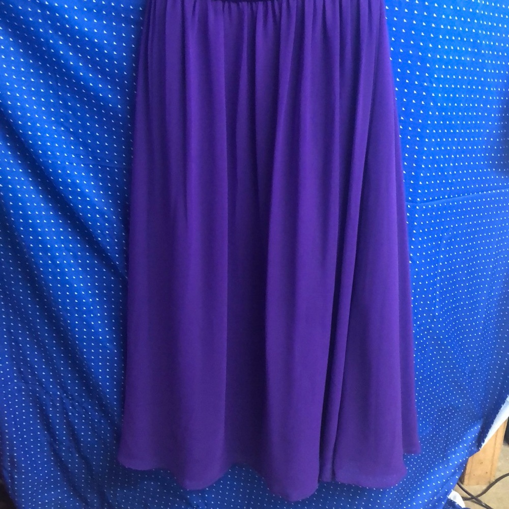 Alfred Angelo gown purple long floor length sz 8 - Picture 5 of 7